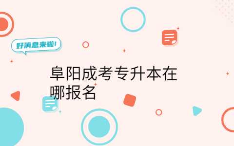 阜陽成考專升本